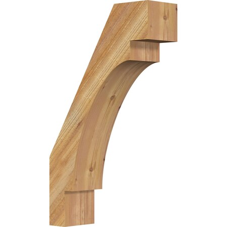 Ekena Millwork 6"W x 18"D x 30"H Merced Rough Sawn Knee Brace, Western Red Cedar BRC06X18X30MRC00RWR
